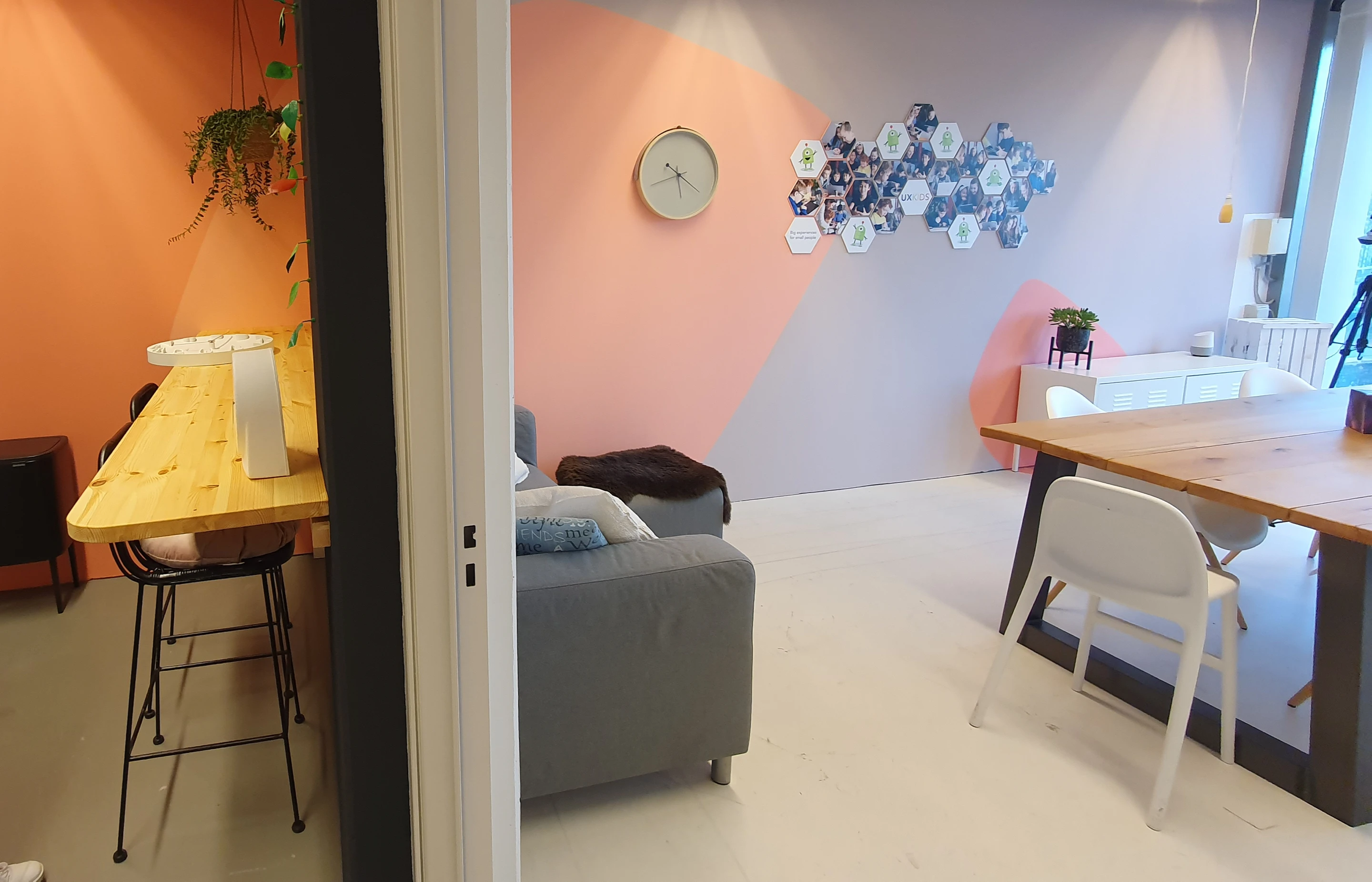 Impressie van de UXkids onderzoeksruimte