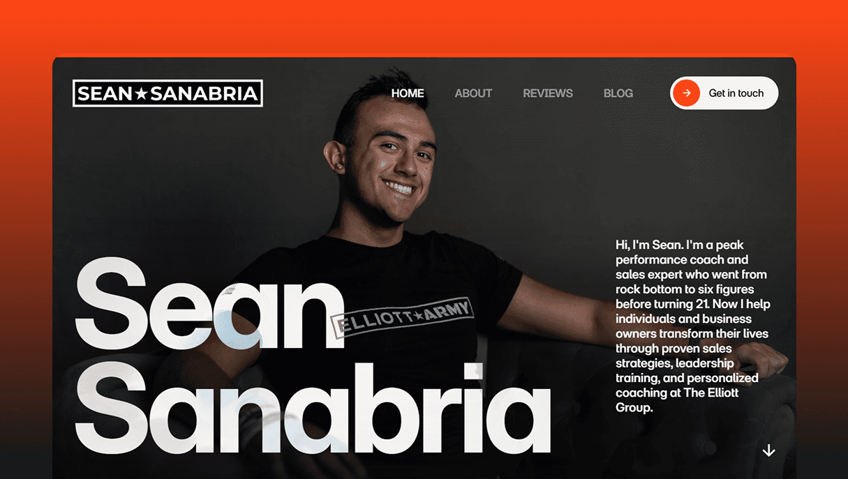 Sean Sanabria's personal website homepage
