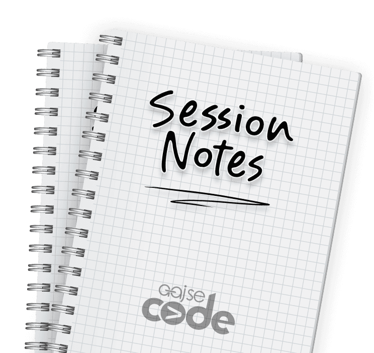 session notes | aaj se code