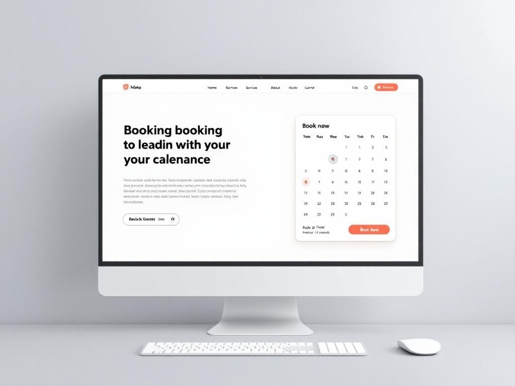 A website design for booking appointments.