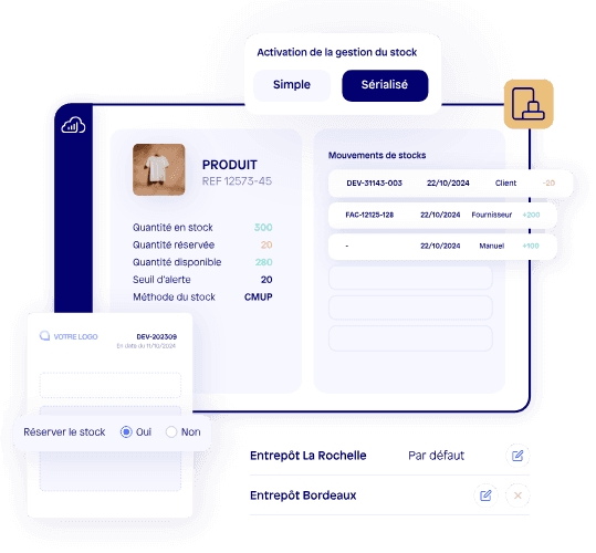 Sellsy CRM Avis - gestion des stocks