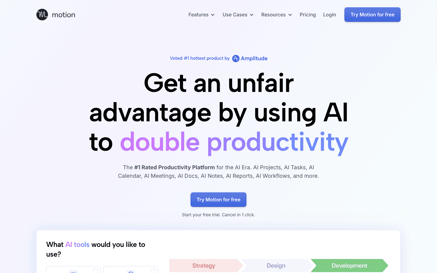 Motion website screenshot