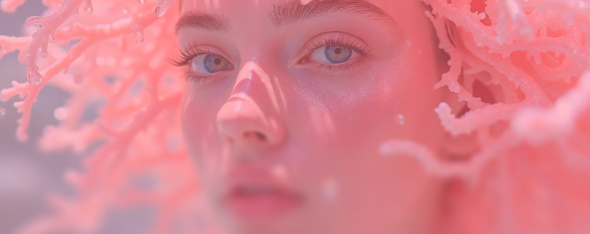 Close-up of futuristic human face symbolizing Aivon’s real voice intelligence and human-like interaction.