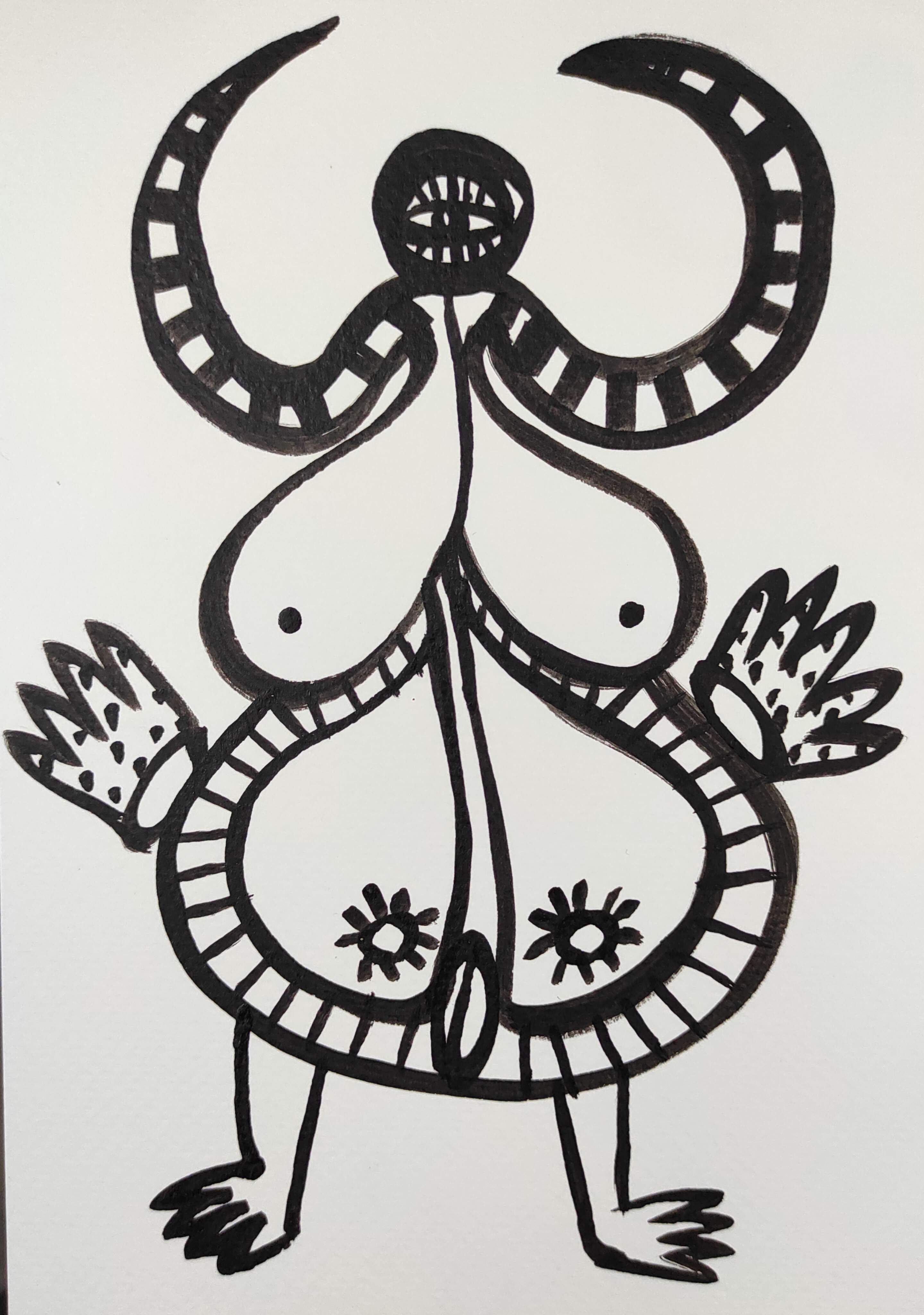 herd of sheep on road painting