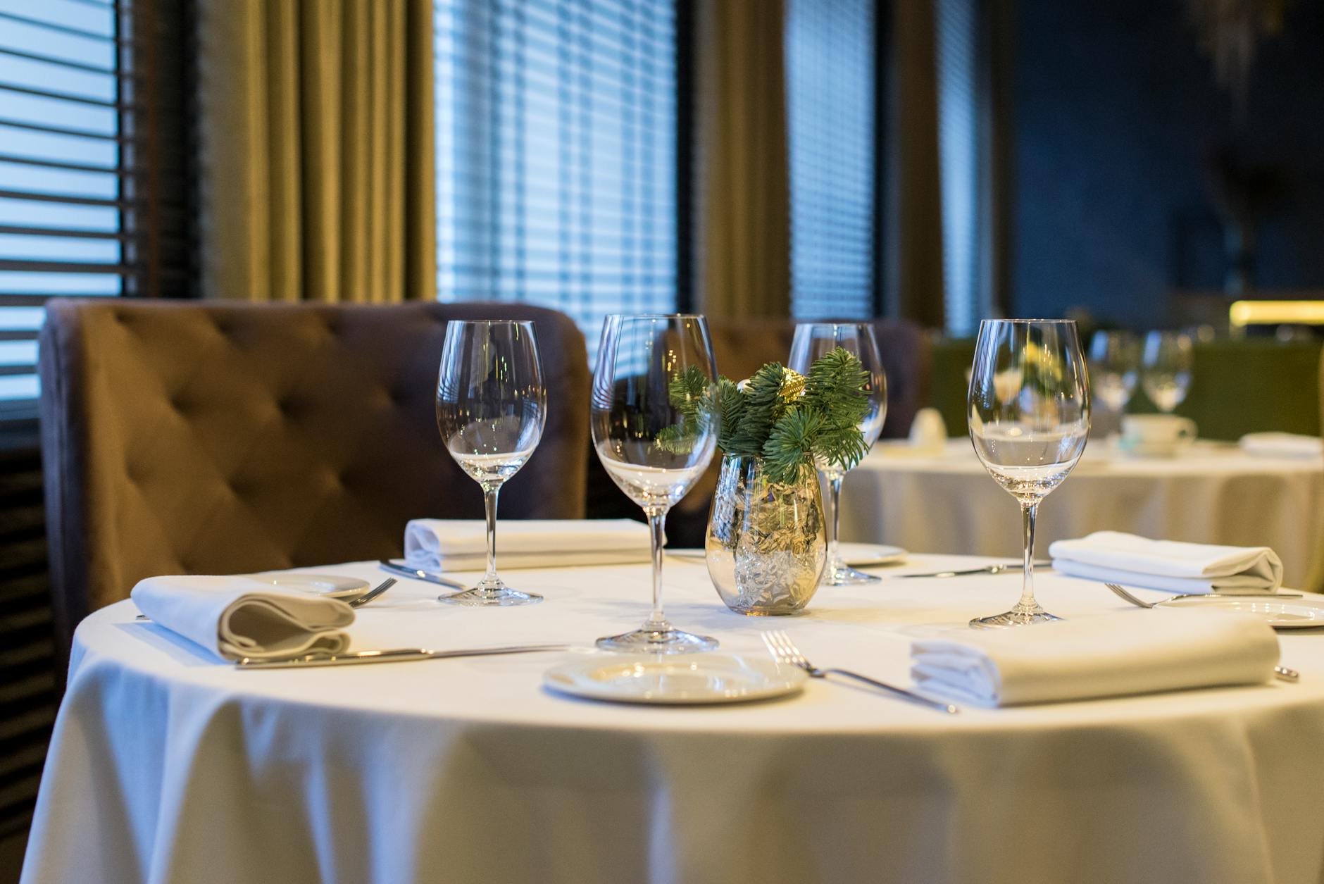 A restaurant table image 