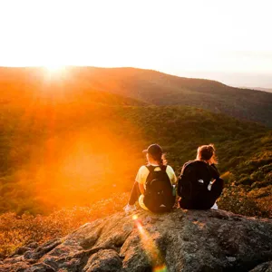 Hikers watching sunset over Andalusian hills – Extra Activities Tarifa