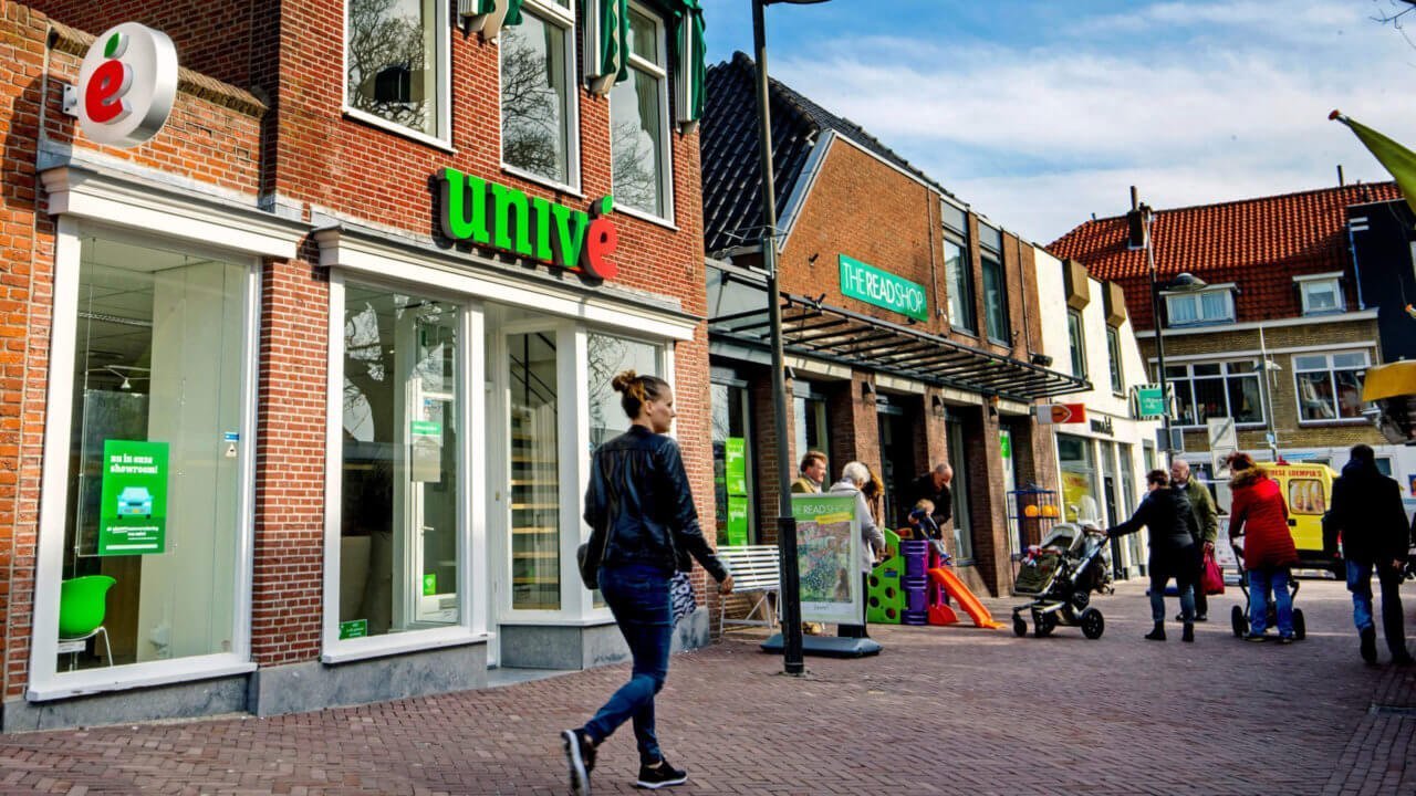 Een volledig aangepast filiaal van Univé in haar nieuwe merkstijl