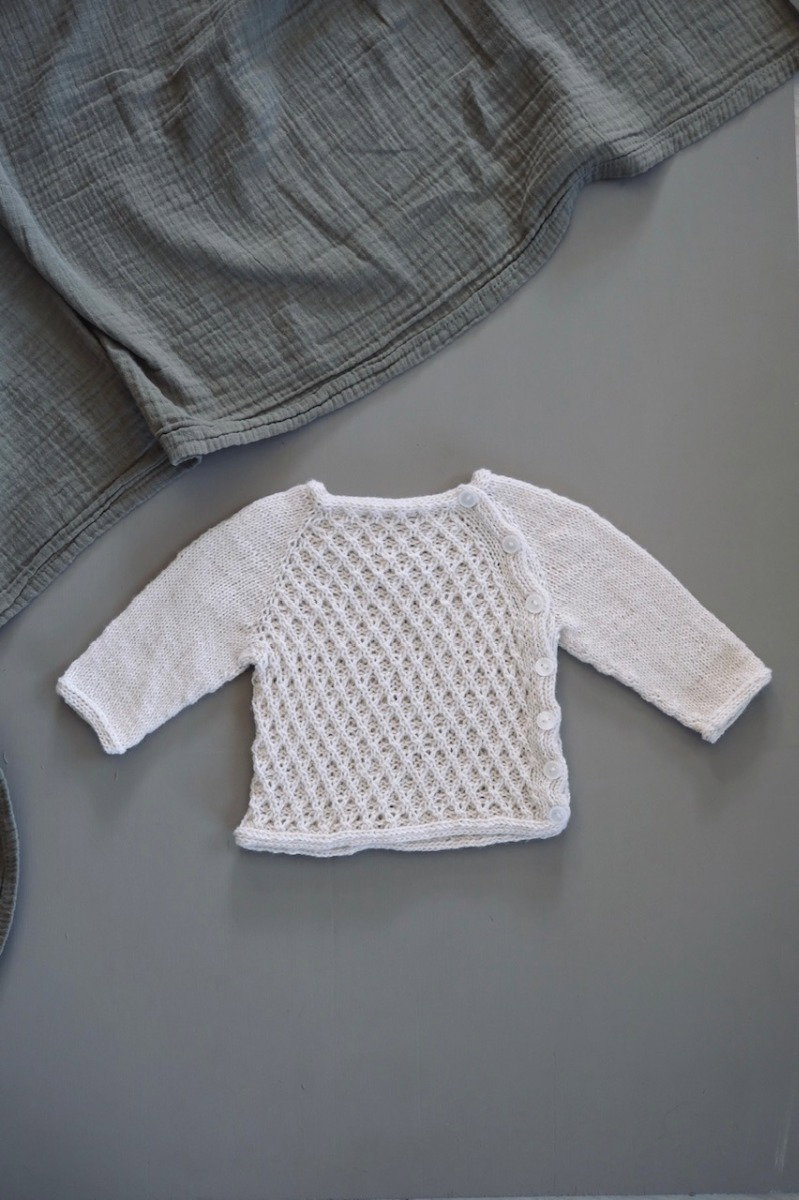 WaffleCardigan knitting pattern by Knittingforafriend
