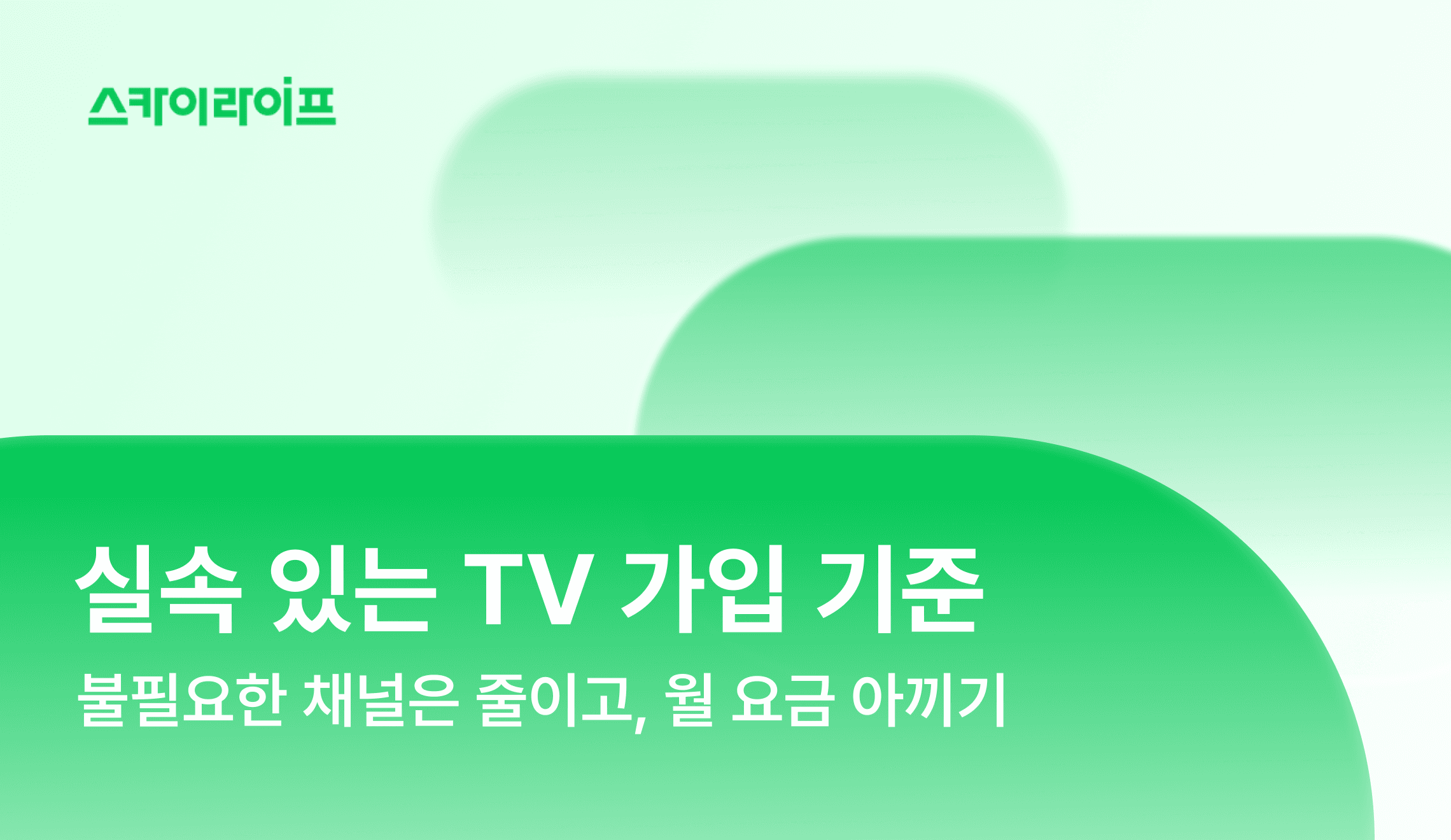실속 있는 TV 가입 기준! 불필요한 채널 지출을 줄이고 나에게 꼭 필요한 알짜 채널만 골라 월 요금을 극대화하여 아끼는 노하우입니다.