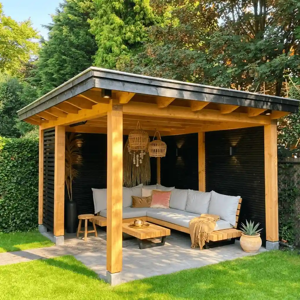 Luxe houtwerk in 't land van Cuijk door Hoveniersbedrijf Star Landscaping