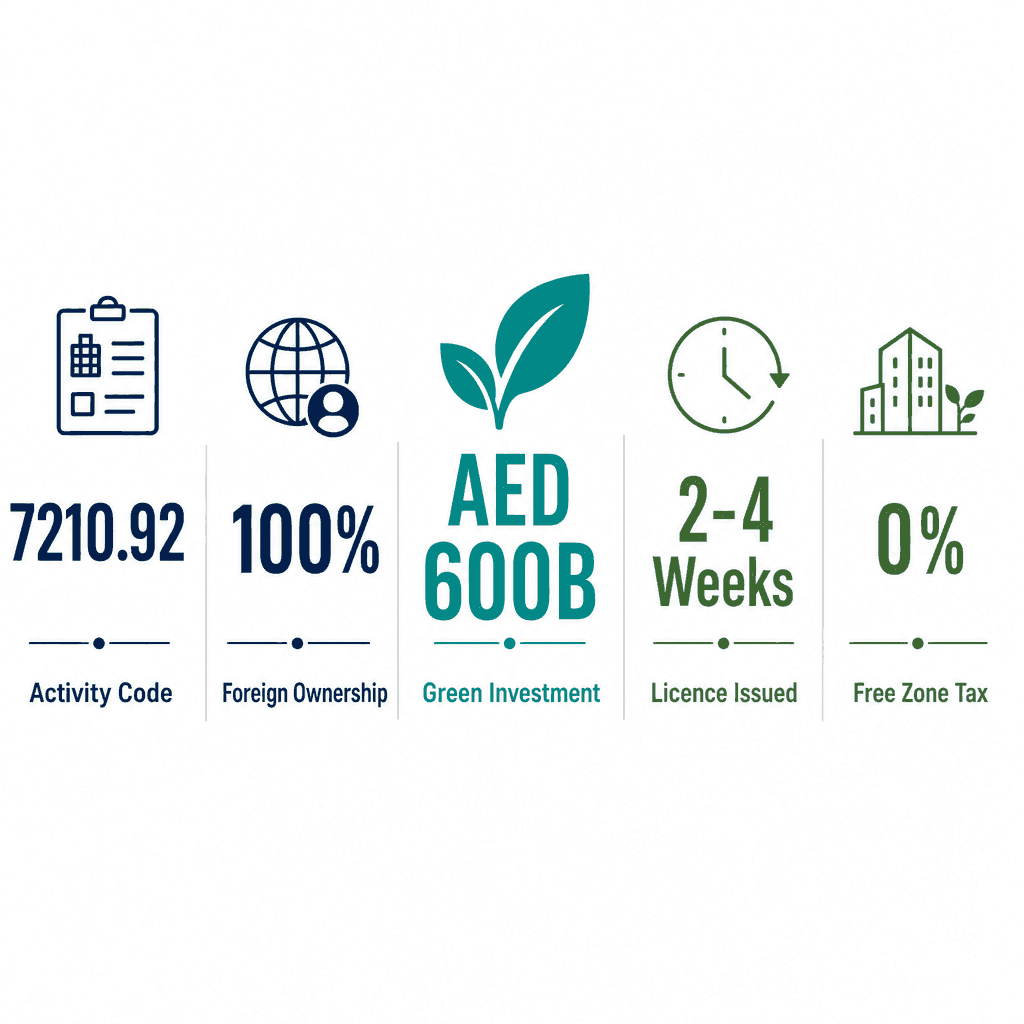 Infographic: Environmental Consultants & Studies Business License in Dubai