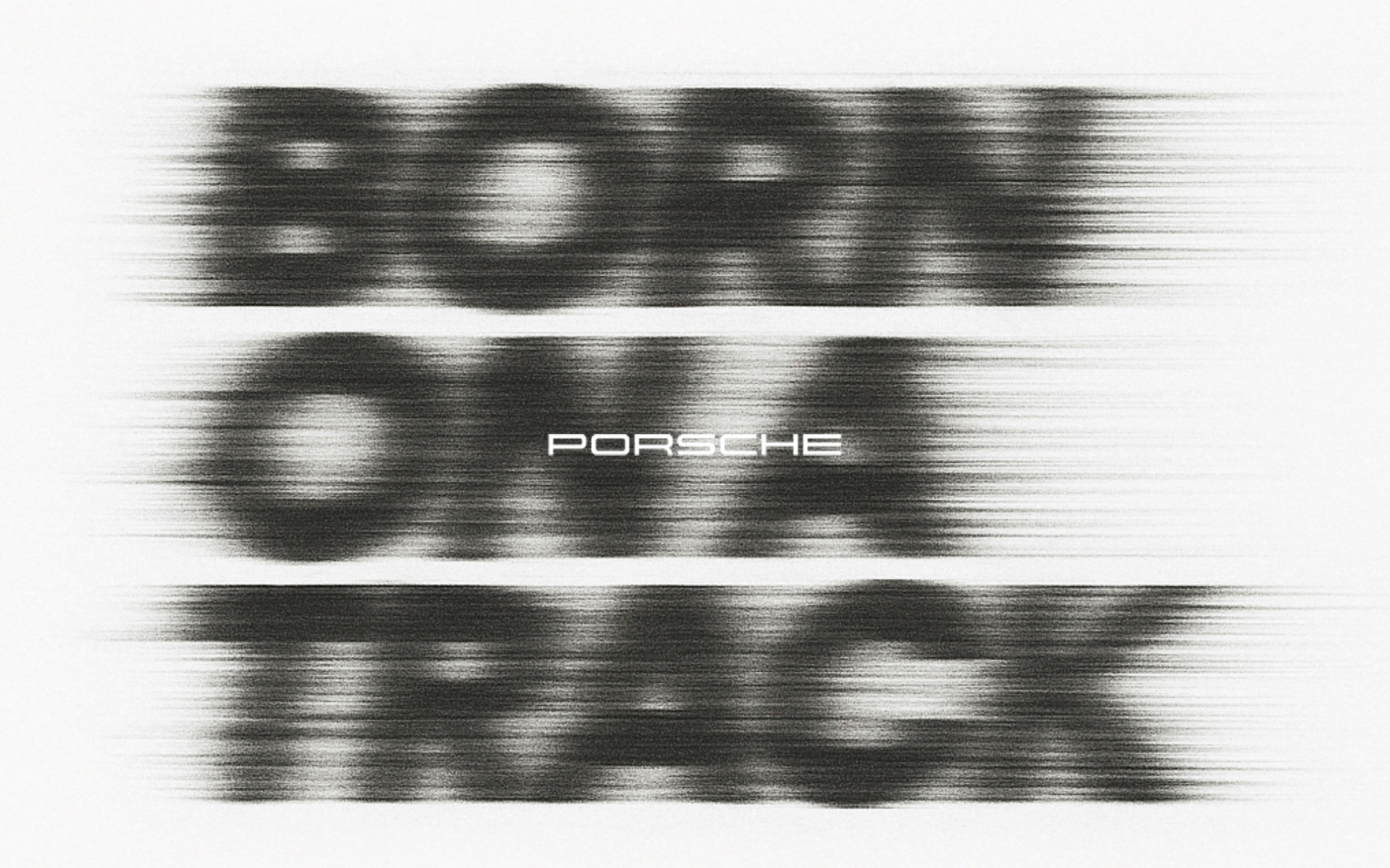 travail typographique porsche born on a track