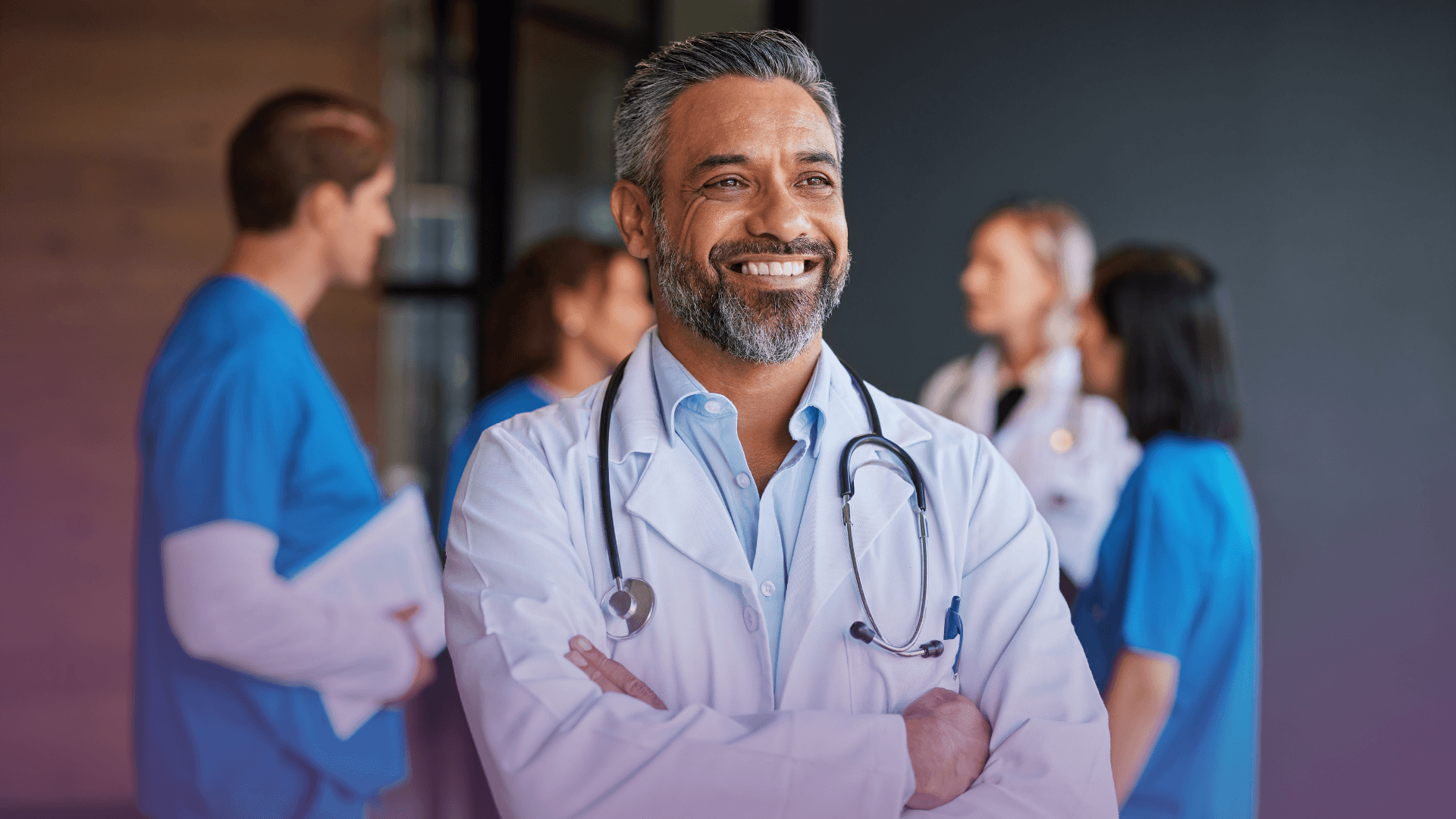 handsome man clinician smiling 