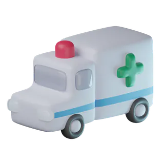 Free 3D ambulance icon