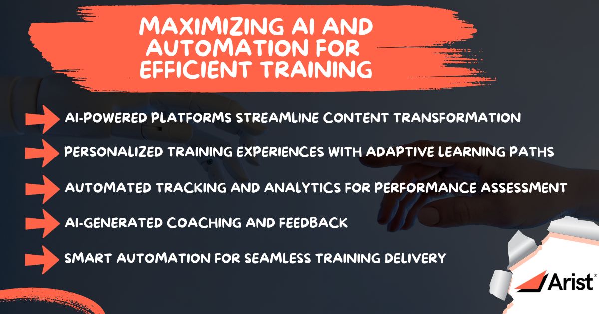 Maximizing AI and Automation for Efficient Training