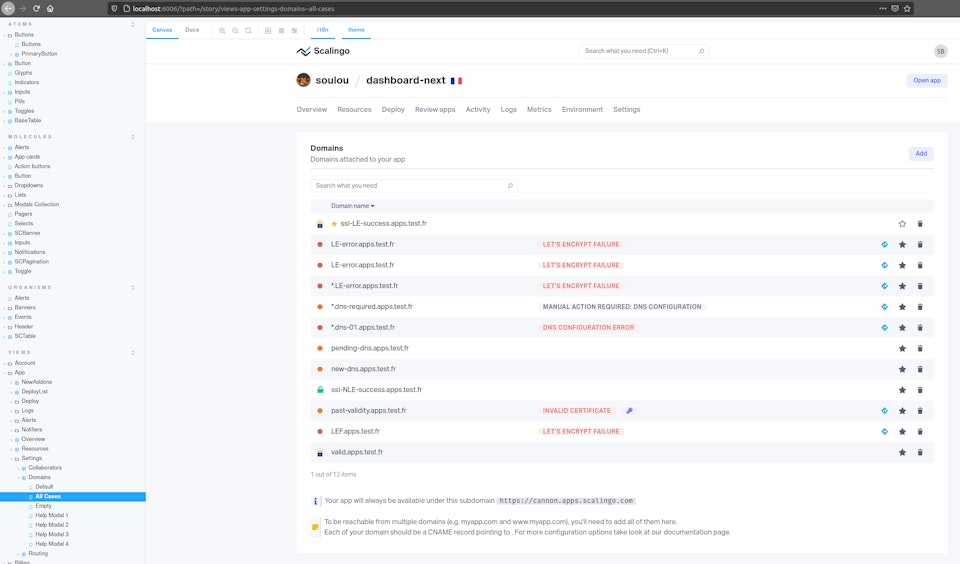 An other use for Storybook in Vue.js is using it as states simulators.
