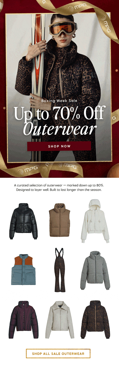 Boxing Week Sale GIF Hero Design