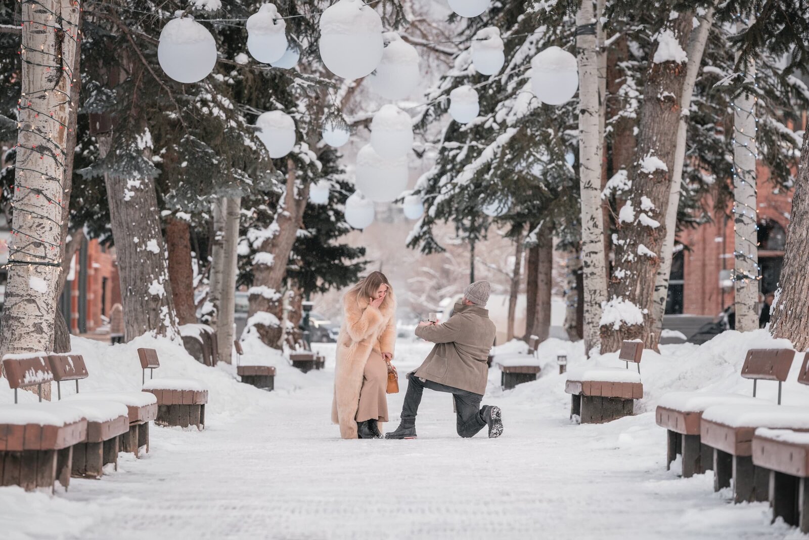 Anna & Lowell proposal in Aspen
