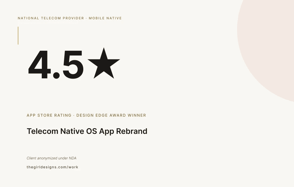 Telecom Native OS App