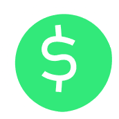 A green circular icon featuring a white dollar sign in the center, symbolizing concepts of cloud cost optimization and financial management.