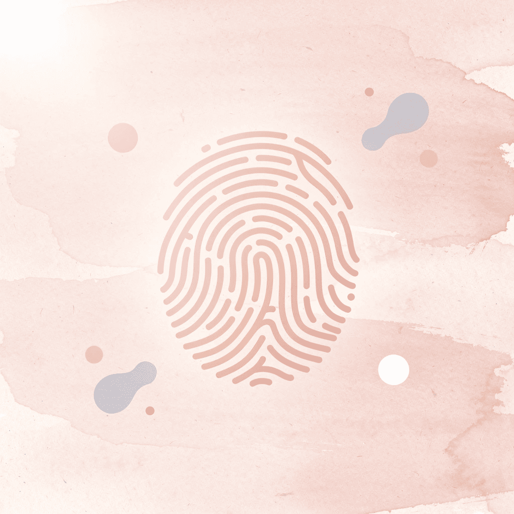 Fingerprint icon representing a unique individual learning style