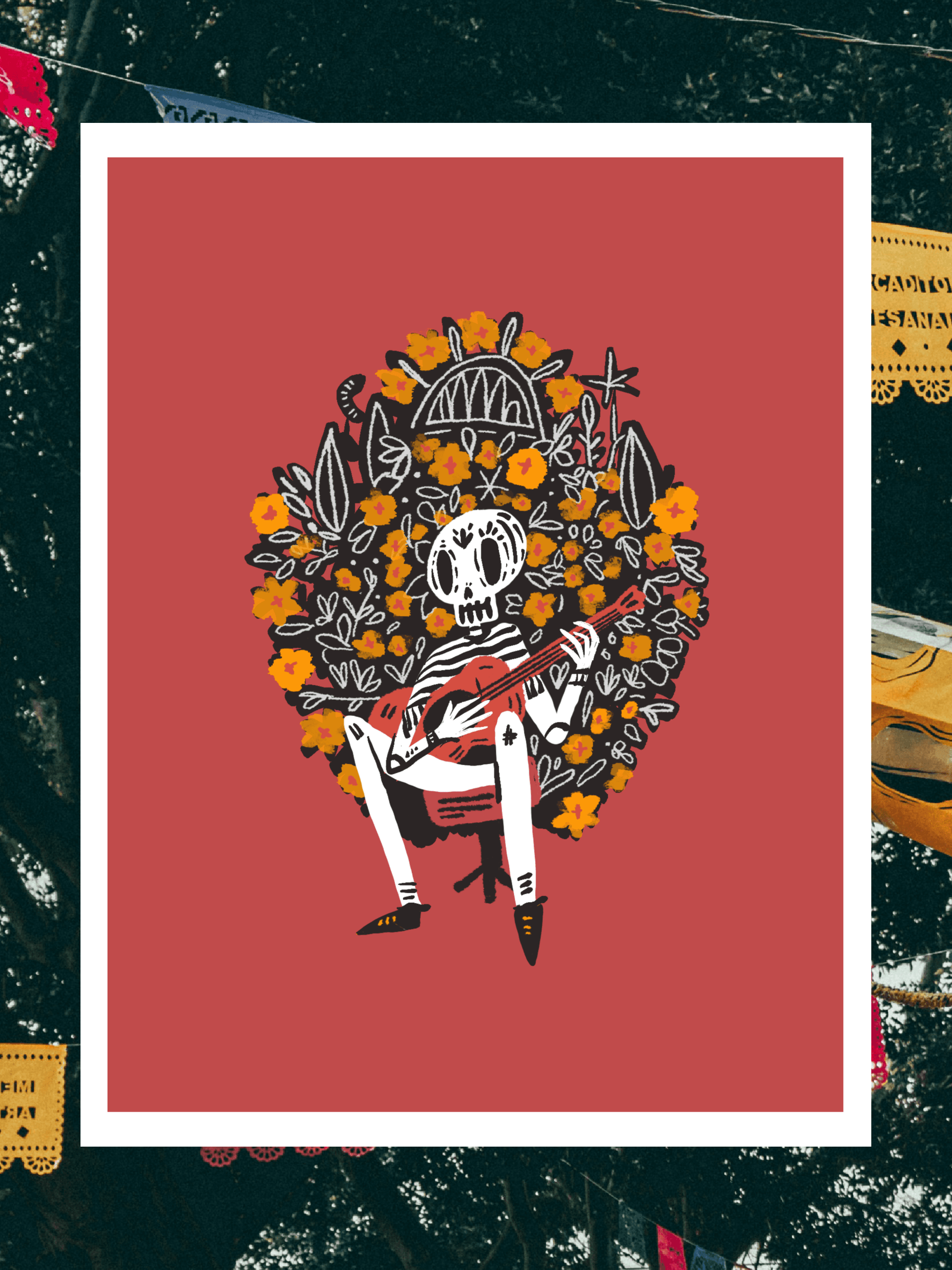 Beige canvas tote bag draped on a stone bench, printed diagonally in black with the stacked words “AVANT GALLERY”.