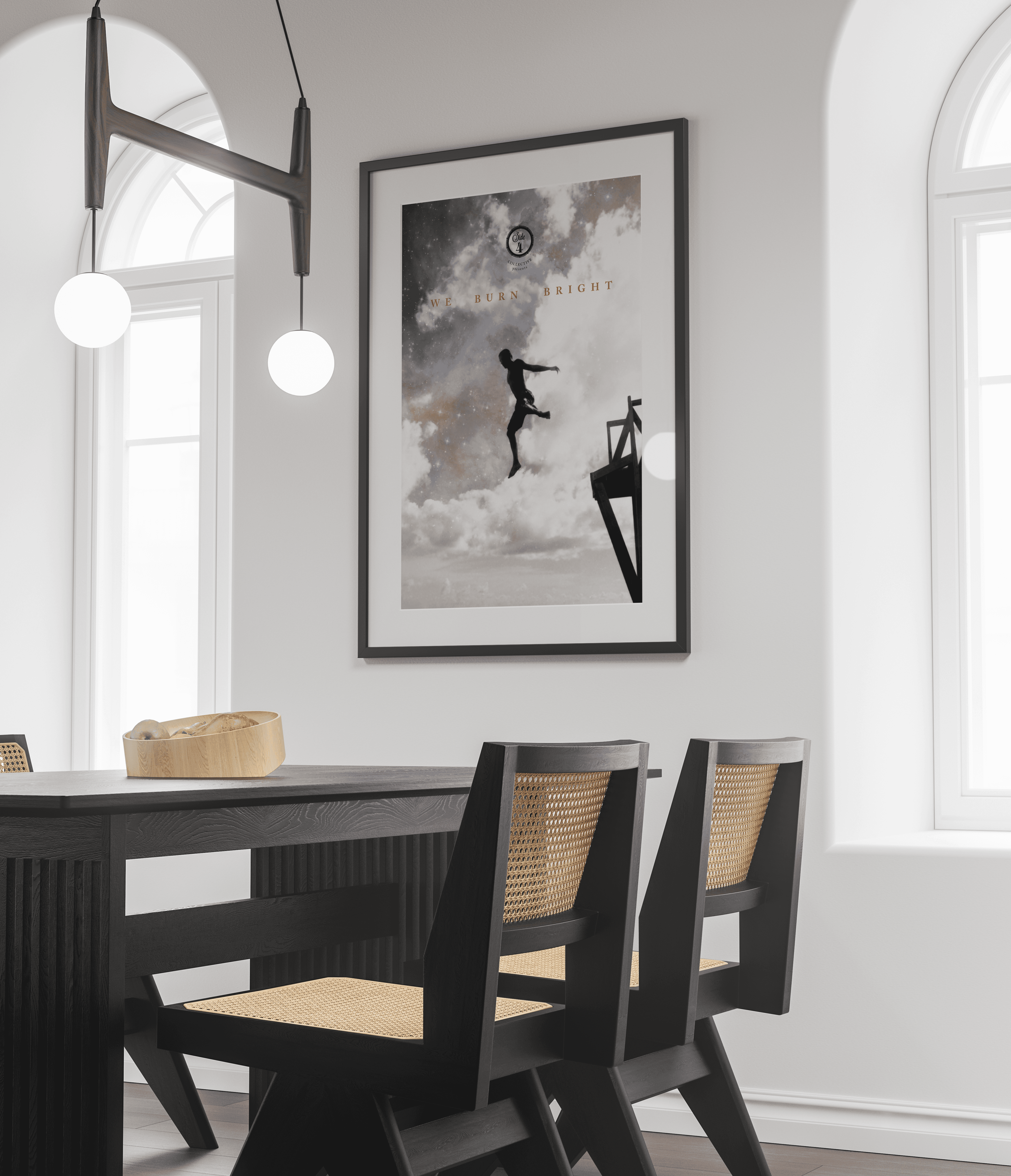 Minimalist home decor photo – Concept design setting for Irish music creatives.