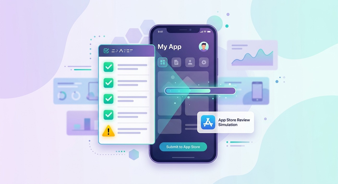 CatDoes App Store review simulation checking a booking app before submission