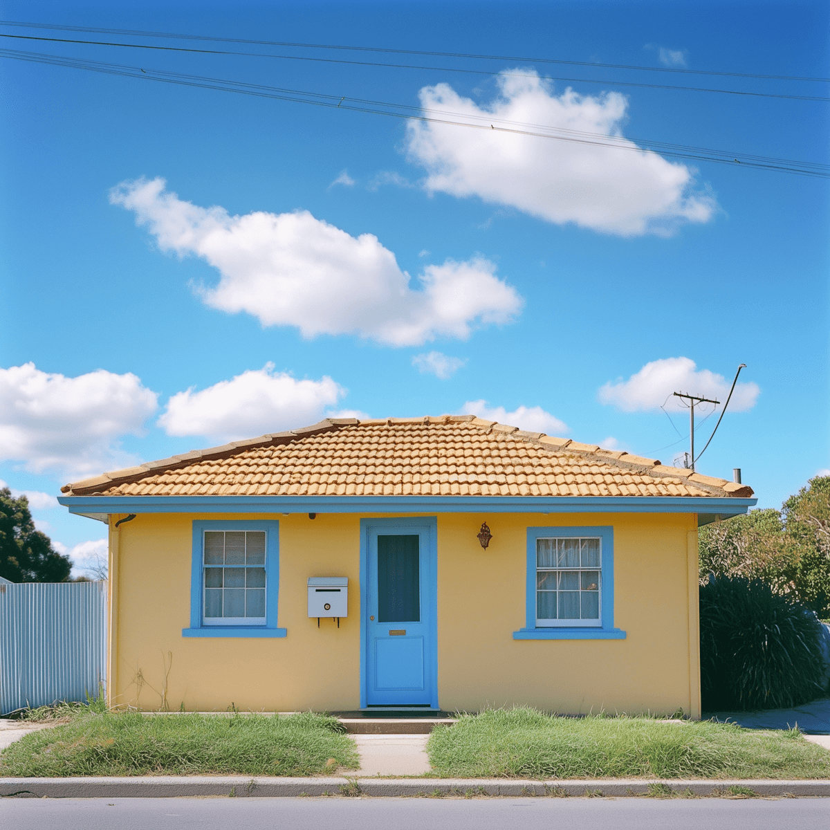 Charming yellow house