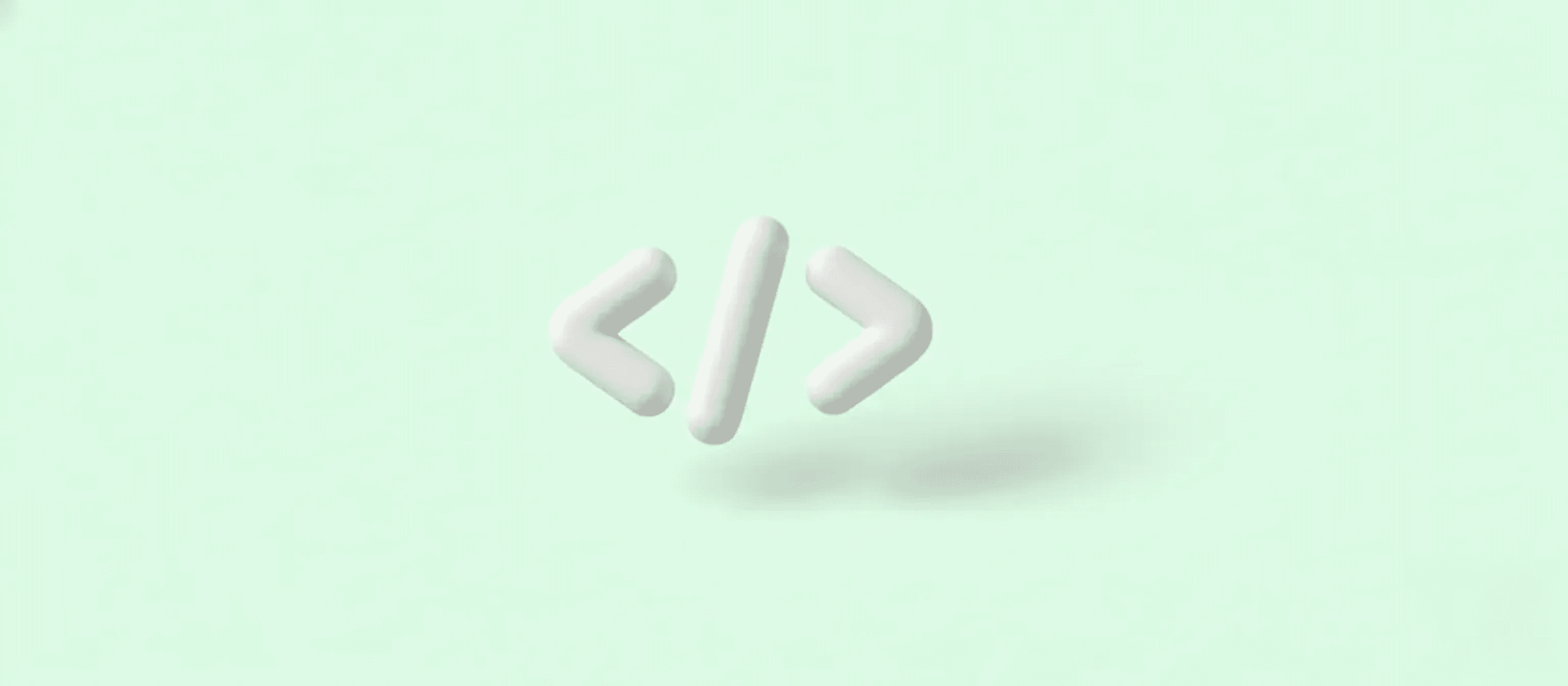 A 3D rendering of an HTML end tag
