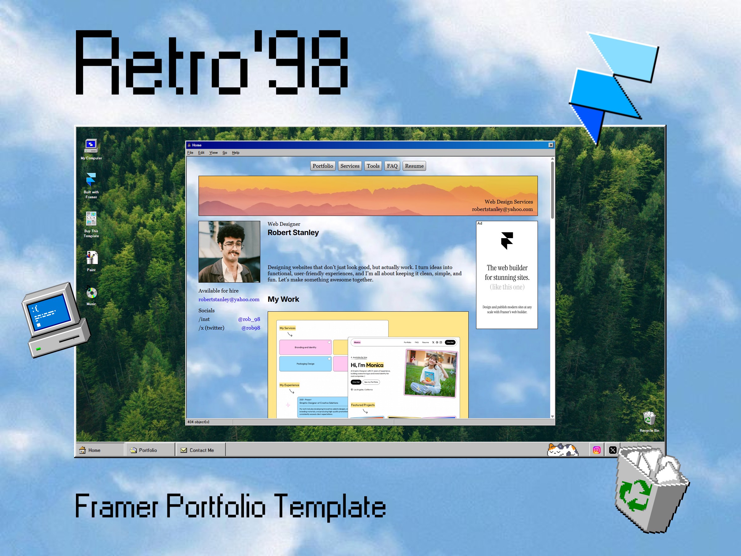 Windows Portfolio Website