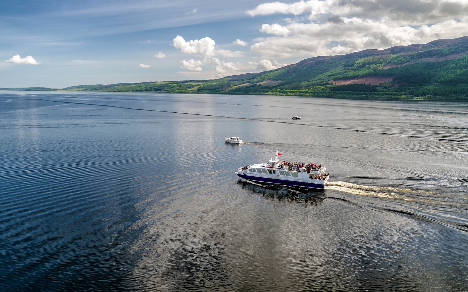 Cruise ship at Loch Ness, Scotland