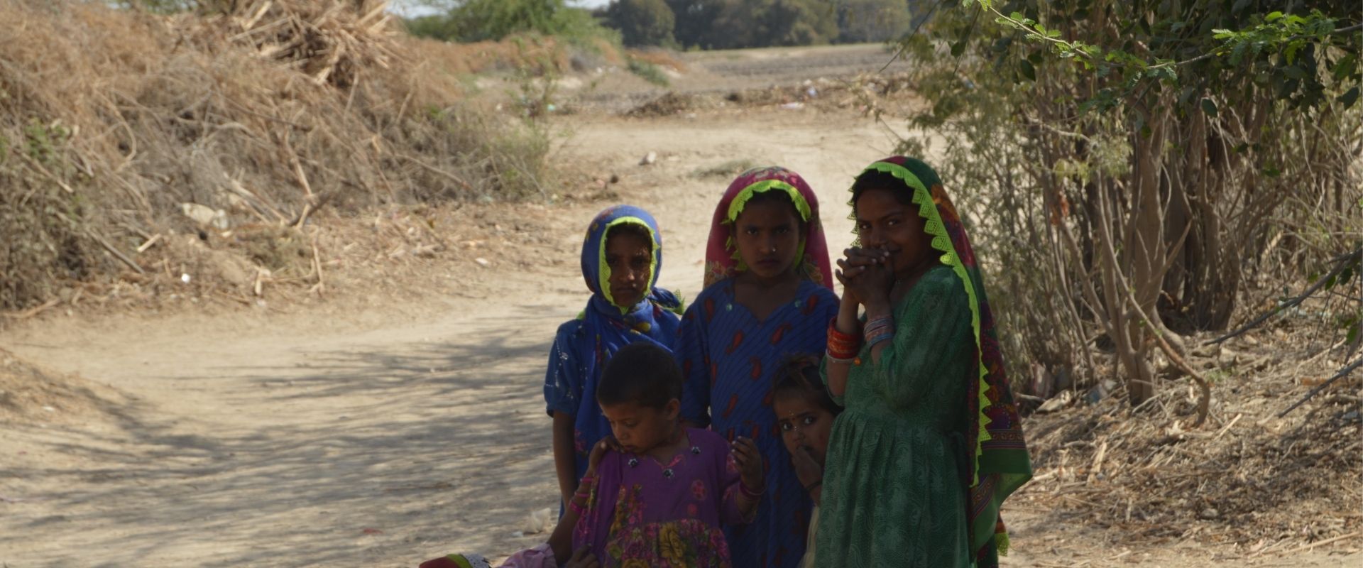 Pakistani child representing community care and support