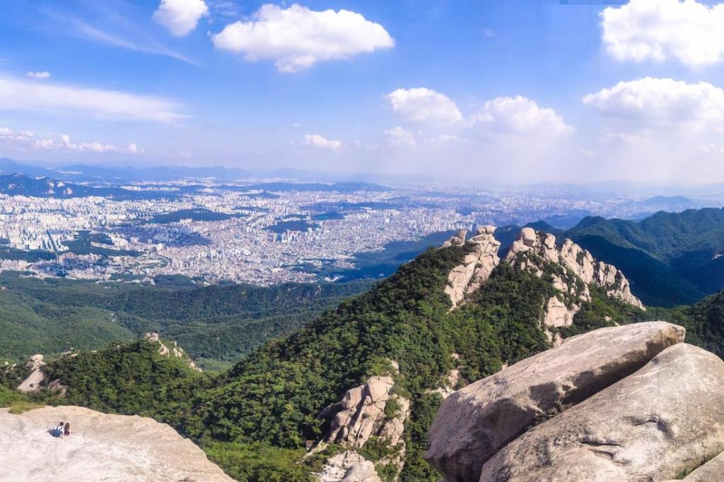 View of Seoul from Bukhansan National Park