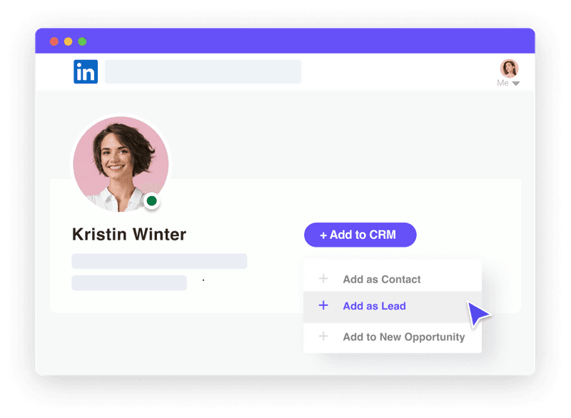 LinkedIn CRM Add to CRM | Breakcold