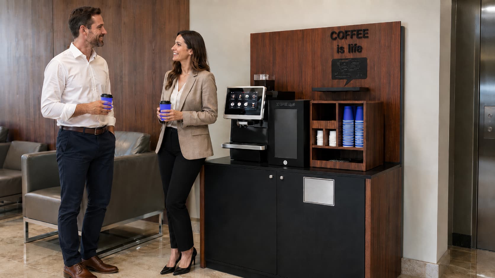 automated coffee business in office environments