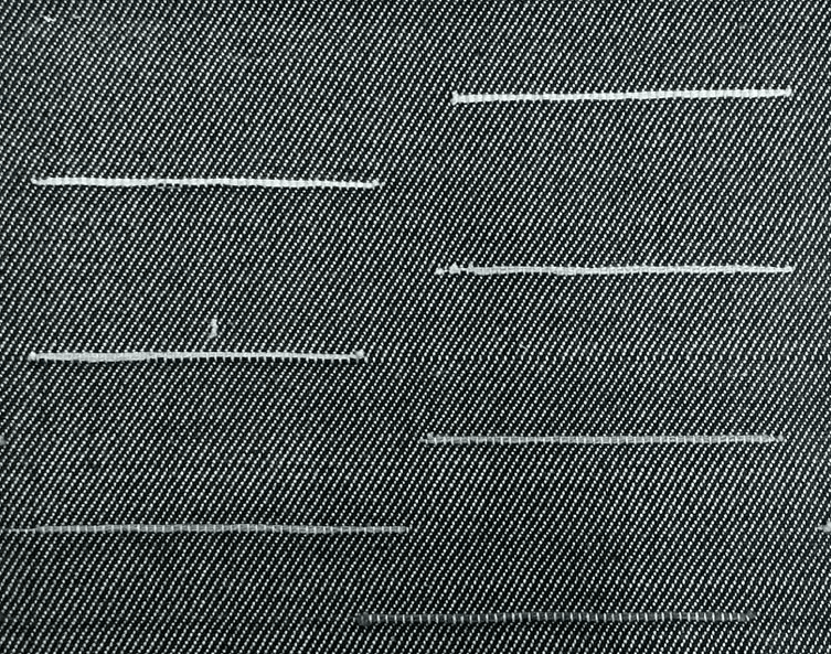 Editable handloom denim textile photograph