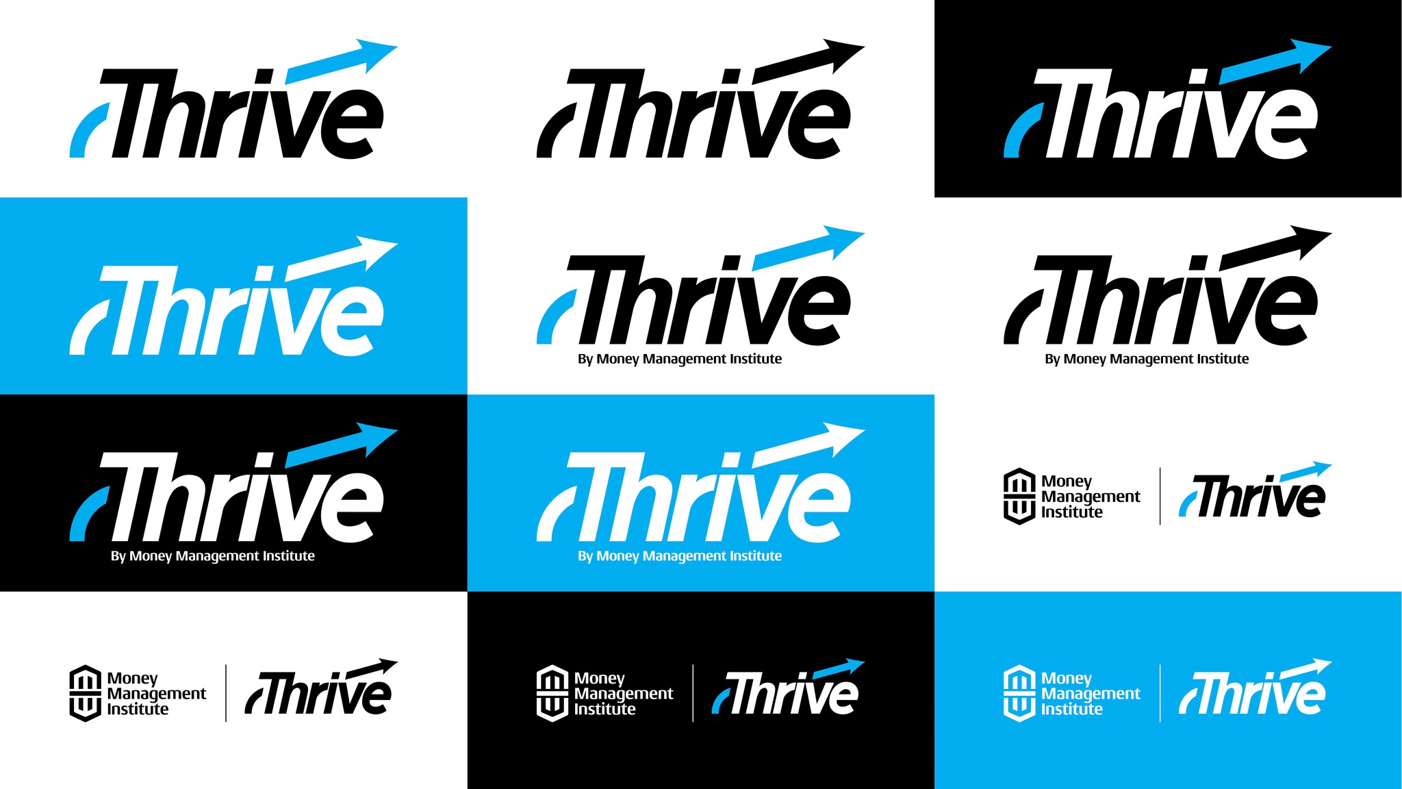 Thrive logo variations grid
