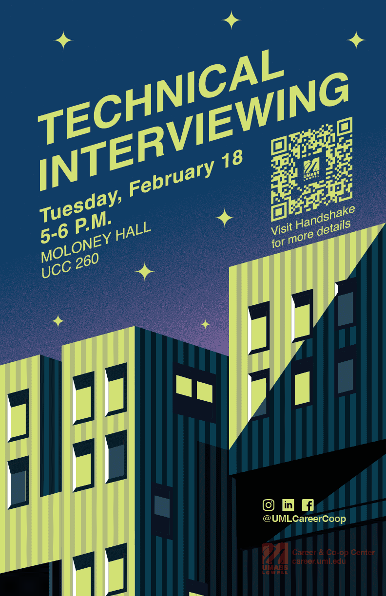 Spring career fair poster, Technical Interviewing