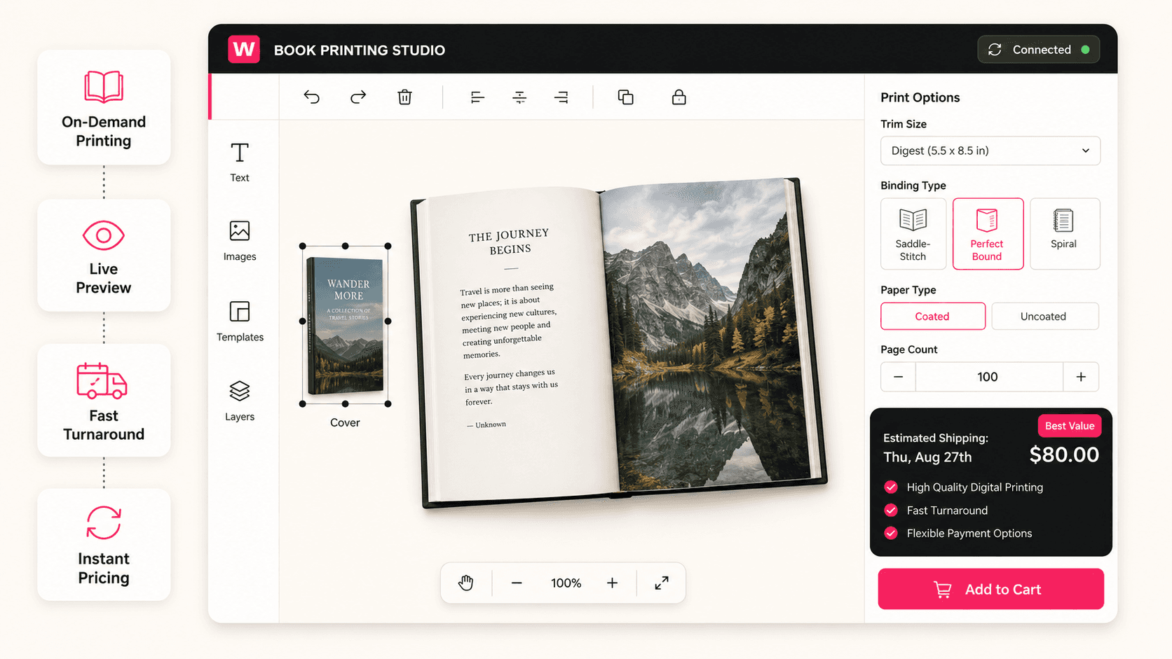 Book printing software