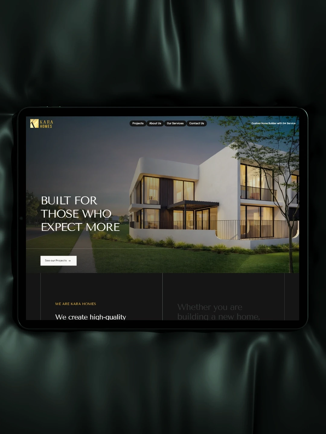 website design for khaled khalafalla by digital design studio