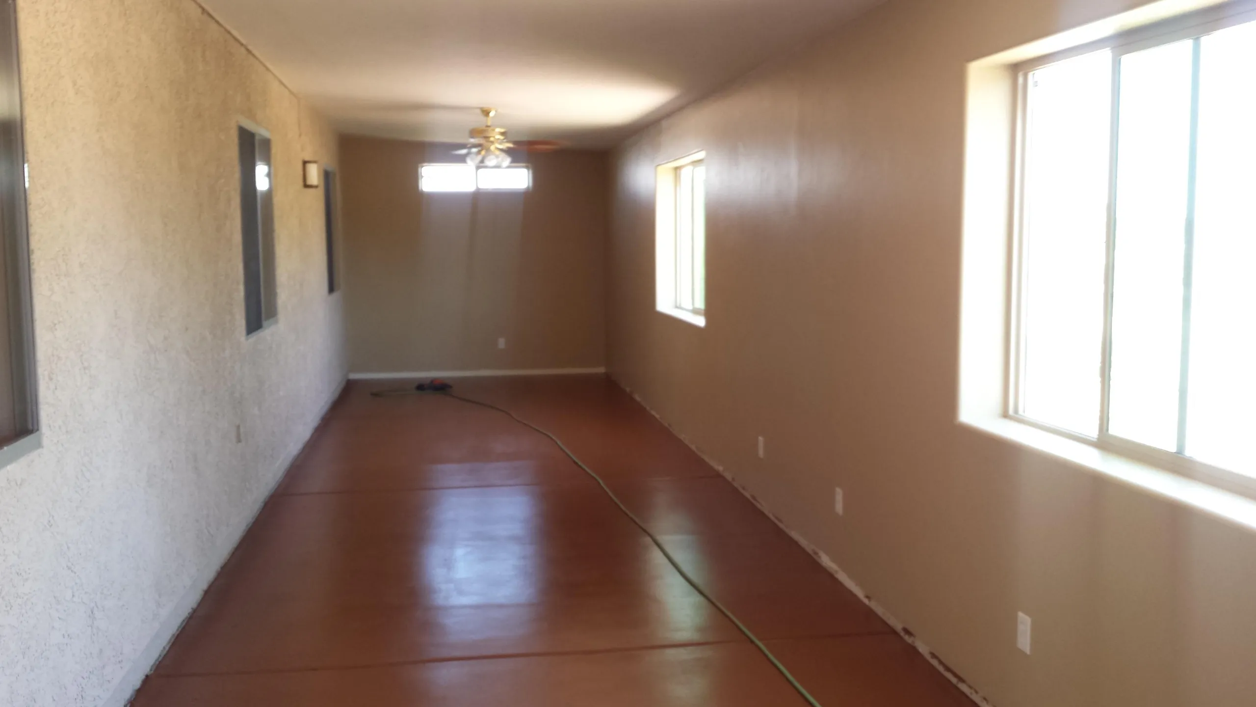 Finished flooring in a remodeled Tucson interior