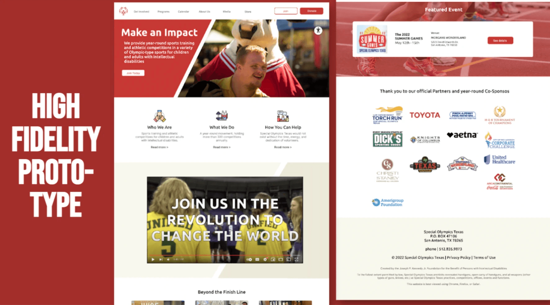 High-Fidelity prototype (Final Design)