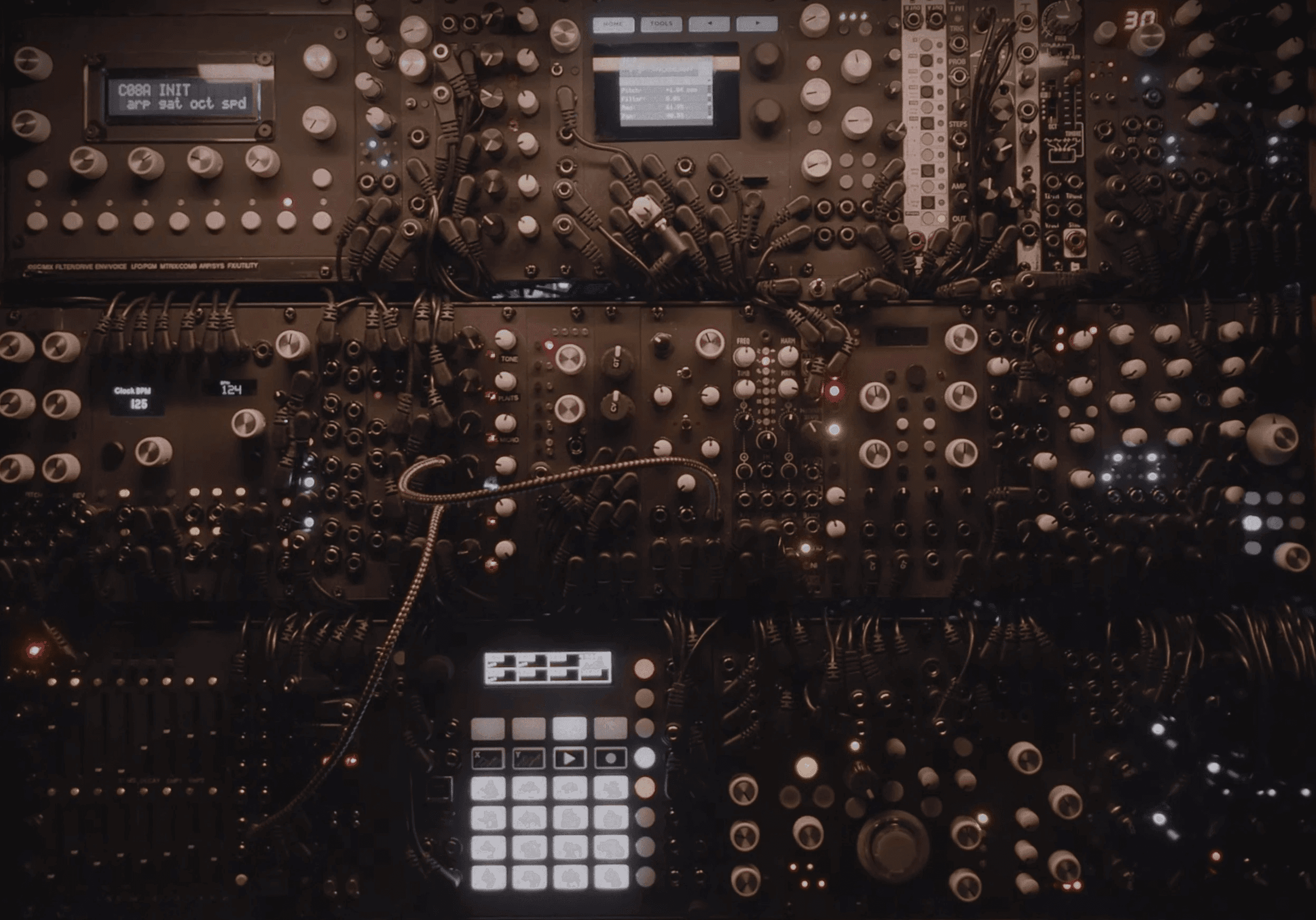 Weird sounds coming from a modular Synthesizer