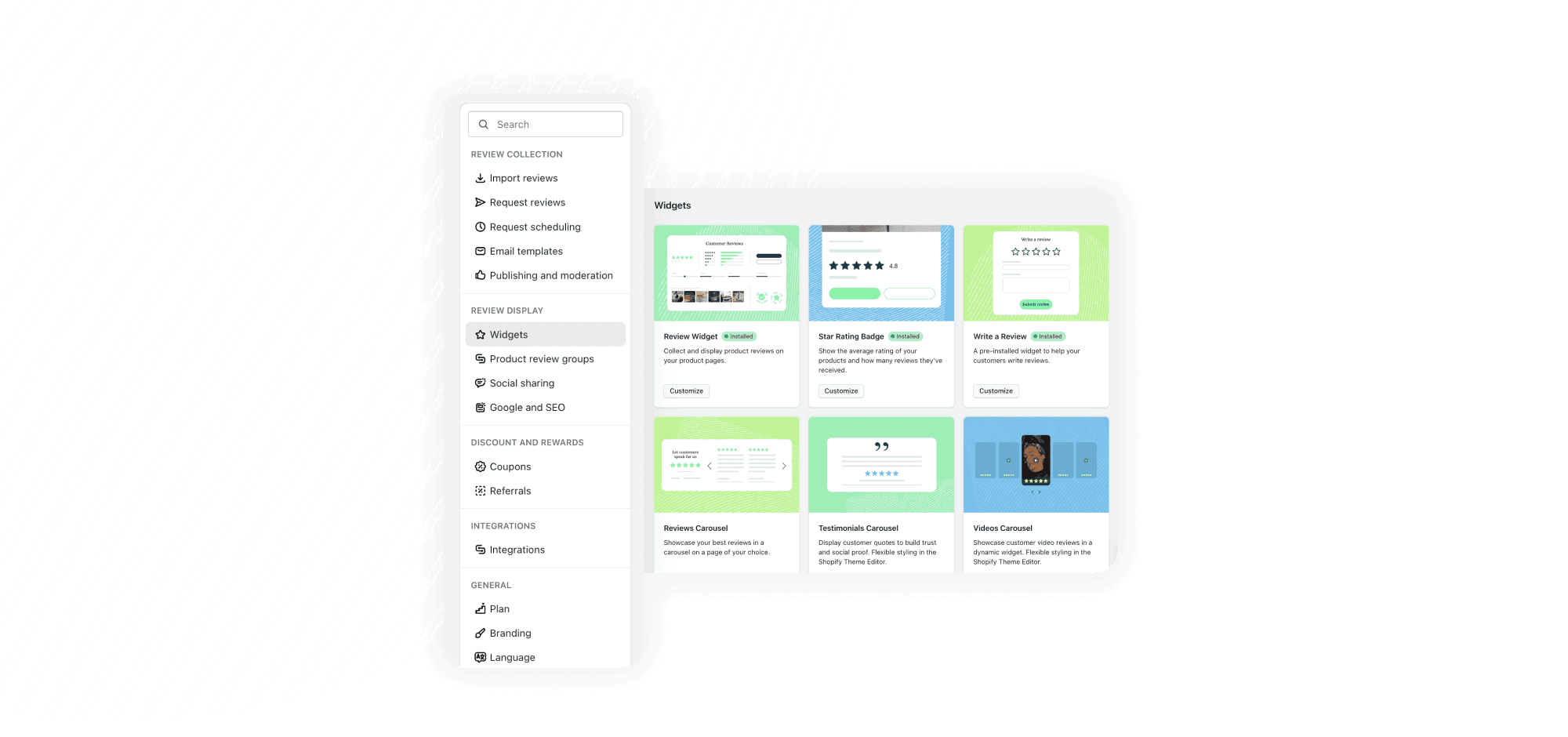 Simplified app experience