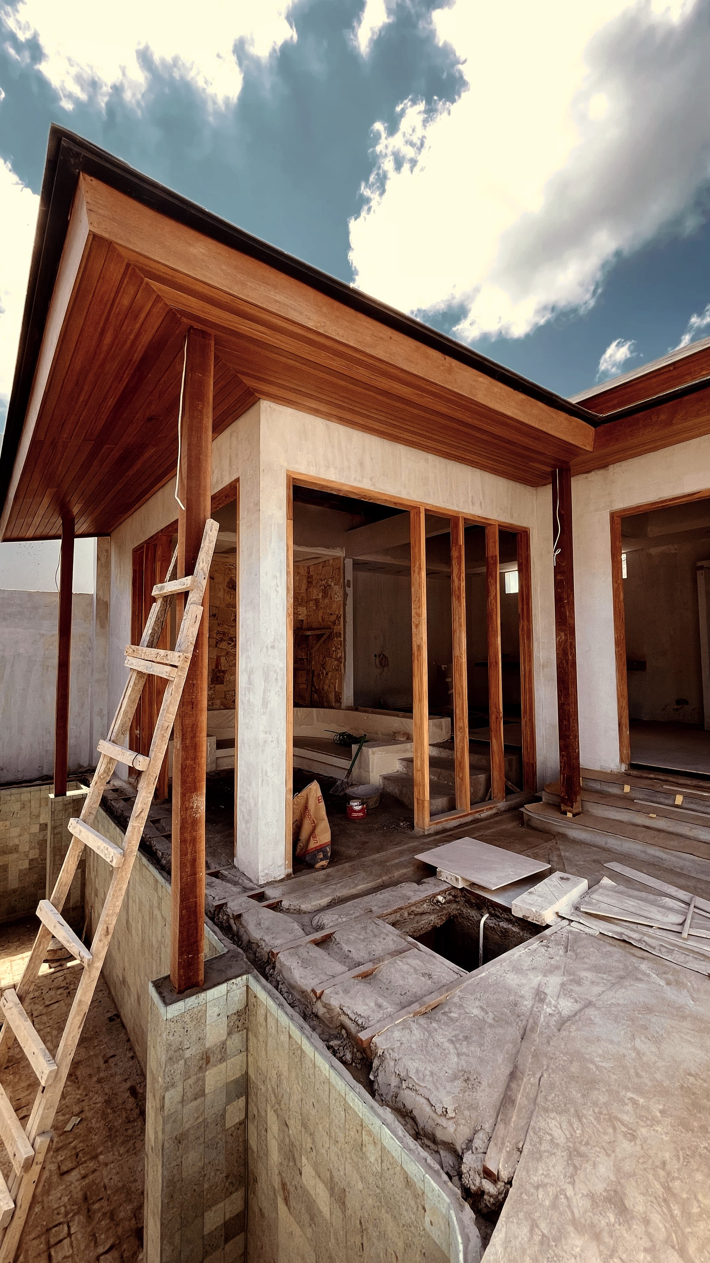 Villa chantier terrain