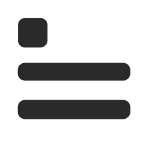A Gray square centered on a solid black background.