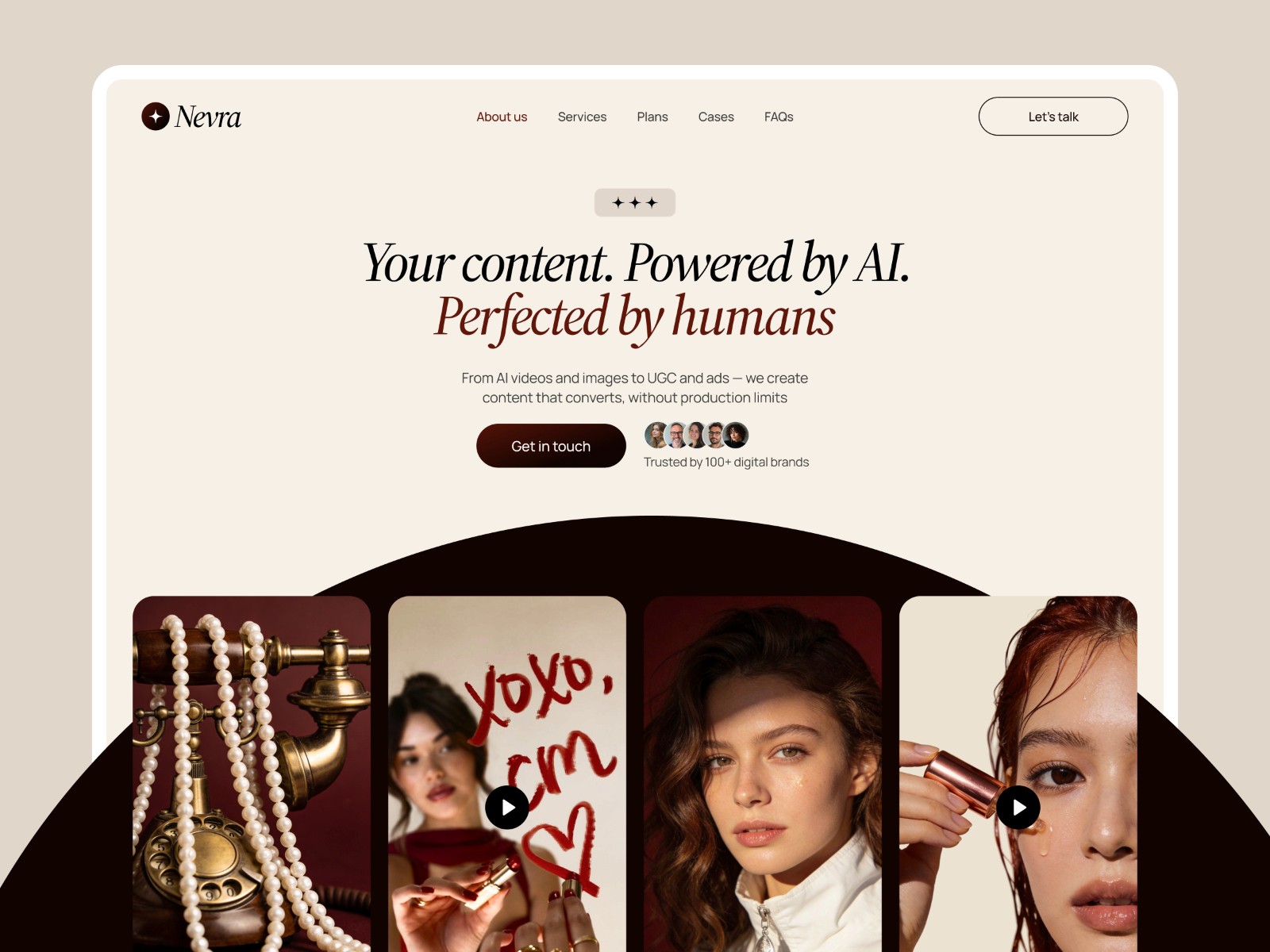 Nevra — 黑白极简动效创意机构官网设计灵感