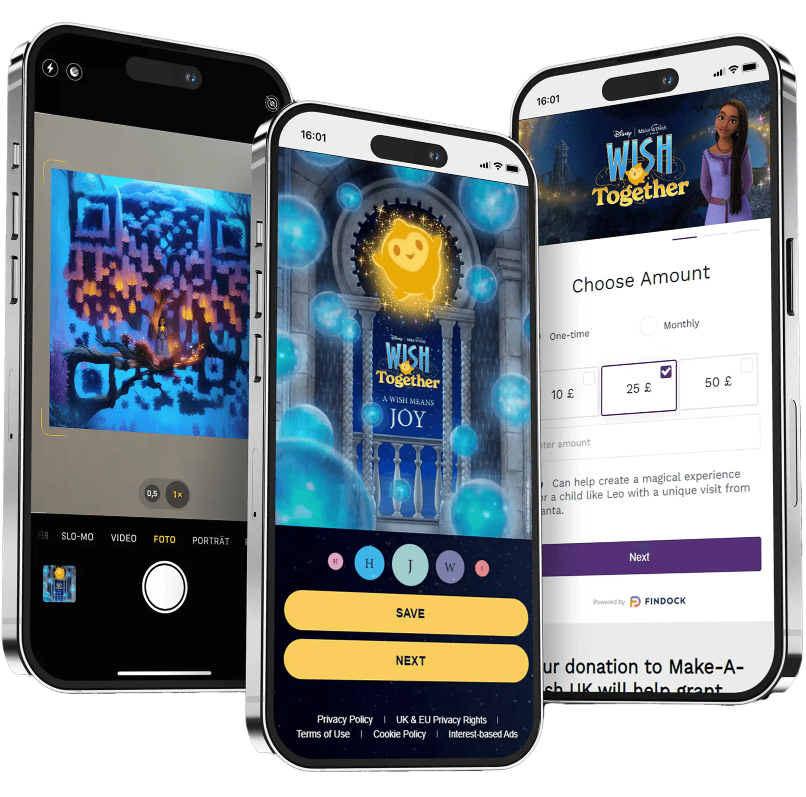 SnapCube GO WebApp mit mobiler Fotobox für Markenevents zeigt Spenden und Gewinnspiel Funktionen zur interaktiven Leadgenerierung.