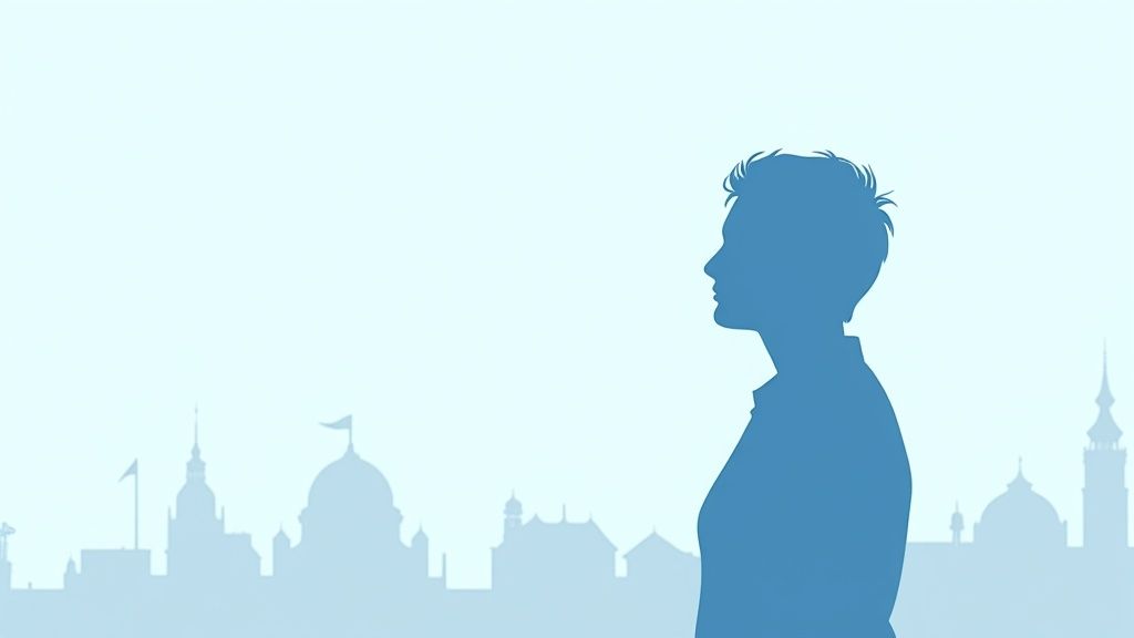 Authentisches Lächeln zeigen